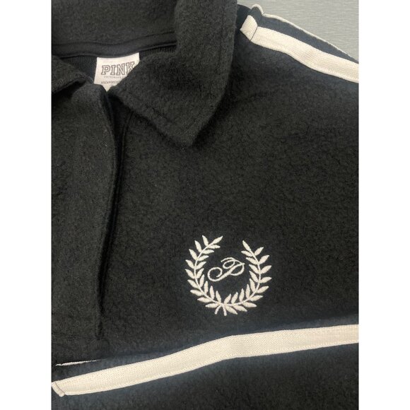 VICTORIA'S SECRET Fleece Cropped Polo Sweatshirt XL - Picture 5 of 15